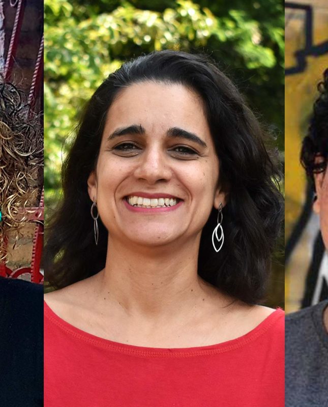 Mulheres conectadas em redes